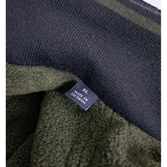 Weatherproof Vintage Bomber Jacket Men's XL Black Fleece Lined Coat Harrington - Picture 3 of 9